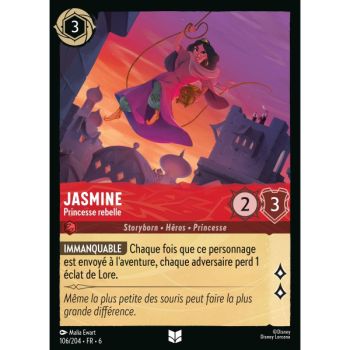 Item Jasmine, Princesse rebelle - 106/204 - AZS - La Mer Azurite - Brillante - Premium - Français