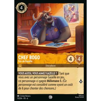 Item Chef Bogo, Fan de Gazelle - 11/204 - AZS - La Mer Azurite - Brillante - Premium - Français