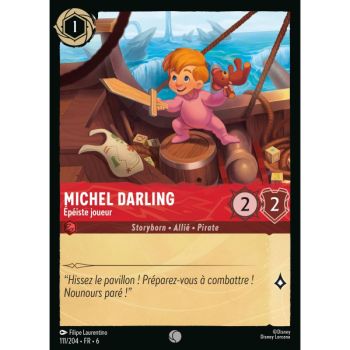 Item Michel Darling, Épéiste joueur - 111/204 - AZS - La Mer Azurite - Commune - Français
