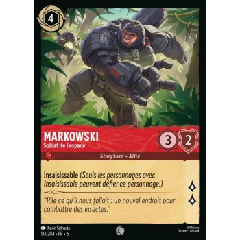 Item Markowski, Soldat de l'espace - 113/204 - AZS - La Mer Azurite - Brillante - Premium - Français