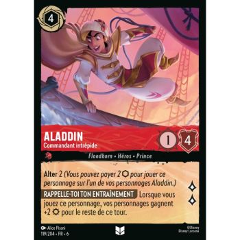 Item Aladdin, Commandant intrépide - 119/204 - AZS - La Mer Azurite - Brillante - Premium - Français