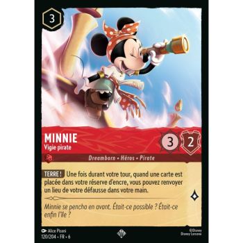 Item Minnie, Vigie pirate - 120/204 - AZS - La Mer Azurite - Brillante - Premium - Français