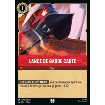Item Lance de Garde Carte - 134/204 - AZS - La Mer Azurite - Brillante - Premium - Français
