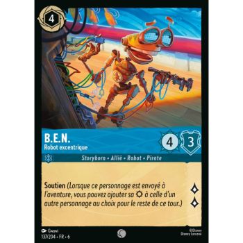Item B.E.N, Robot excentrique - 137/204 - AZS - La Mer Azurite - Brillante - Premium - Français