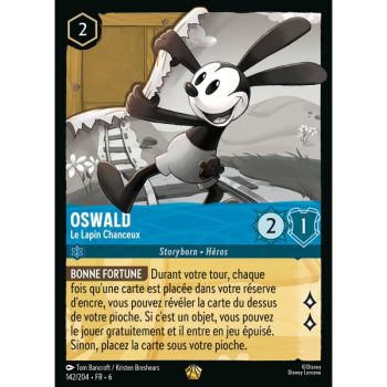 Item Oswald, Le Lapin Chanceux - 142/204 - AZS - La Mer Azurite - Légendaire - Français