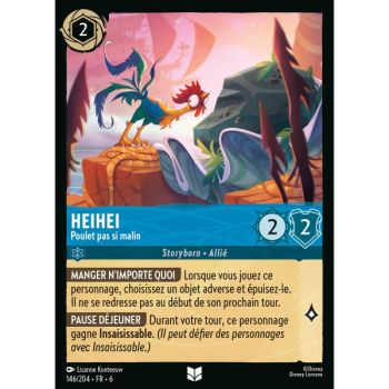 Item Heihei, Poulet pas si malin - 146/204 - AZS - La Mer Azurite - Brillante - Premium - Français