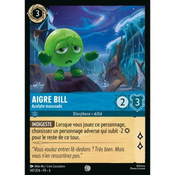 Item Aigre Bill, Acolyte maussade - 147/204 - AZS - La Mer Azurite - Brillante - Premium - Français