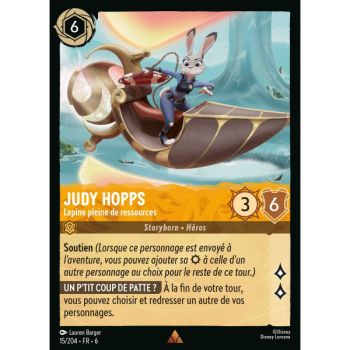 Item Judy Hopps, Lapine pleine de ressources - 15/204 - AZS - La Mer Azurite - Brillante - Premium - Français