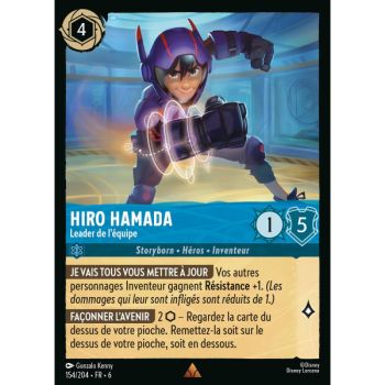 Item Hiro Hamada, Leader de l'équipe - 154/204 - AZS - La Mer Azurite - Brillante - Premium - Français