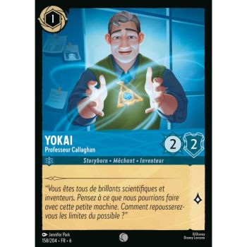 Item Yokai, Professeur Callaghan - 158/204 - AZS - La Mer Azurite - Brillante - Premium - Français