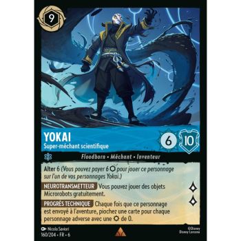 Item Yokai, Super-méchant scientifique - 160/204 - AZS - La Mer Azurite - Brillante - Premium - Français