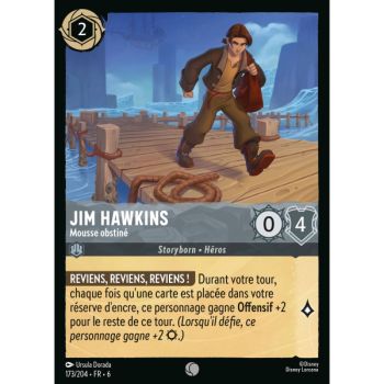 Item Jim Hawkins, Mousse obstiné - 173/204 - AZS - La Mer Azurite - Brillante - Premium - Français