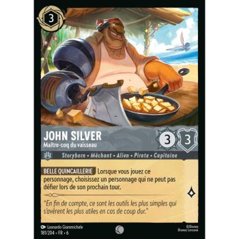 Item John Silver, Maître-coq du vaisseau - 181/204 - AZS - La Mer Azurite - Brillante - Premium - Français