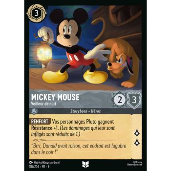 Item Mickey Mouse, Veilleur de nuit - 187/204 - AZS - La Mer Azurite - Brillante - Premium - Français