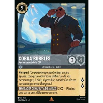 Item Cobra Bubbles, Ancien agent de la CIA - 188/204 - AZS - La Mer Azurite - Brillante - Premium - Français