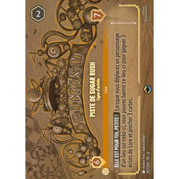 Item Piste de Sugar Rush, Ligne d'arrivée - 207/204 - AZS - La Mer Azurite - Enchanté - Français