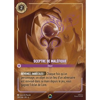Item Sceptre de Maléfique - 210/204 - AZS - La Mer Azurite - Enchanté - Français