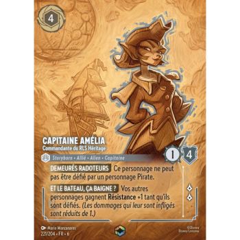 Item Capitaine Amélia, Commandante du RLS Héritage - 221/204 - AZS - La Mer Azurite - Enchanté - Français