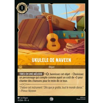 Item Ukulele de Naveen - 31/204 - AZS - La Mer Azurite - Brillante - Premium - Français