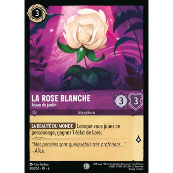 Item La Rose Blanche, Joyau du jardin - 40/204 - AZS - La Mer Azurite - Brillante - Premium - Français