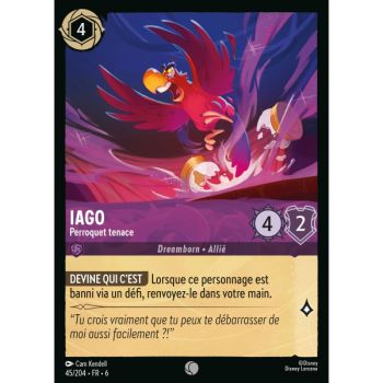 Item Iago, Perroquet tenace - 45/204 - AZS - La Mer Azurite - Brillante - Premium - Français