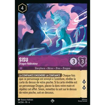 Item Sisu, Dragon fédérateur - 54/204 - AZS - La Mer Azurite - Brillante - Premium - Français
