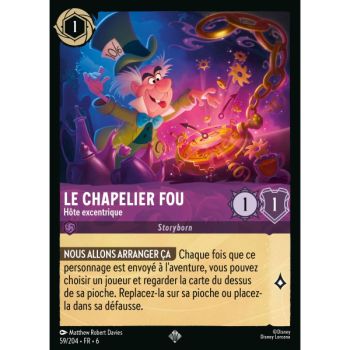 Item Le Chapelier Fou, Hôte excentrique - 59/204 - AZS - La Mer Azurite - Brillante - Premium - Français