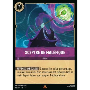 Item Sceptre de Maléfique - 65/204 - AZS - La Mer Azurite - Brillante - Premium - Français