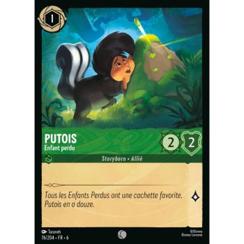 Item Putois, Enfant perdu - 76/204 - AZS - La Mer Azurite - Brillante - Premium - Français