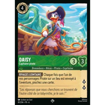 Item Daisy, Capitaine pirate - 81/204 - AZS - La Mer Azurite - Brillante - Premium - Français