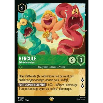 Item Hercule, Bébé demi-dieu - 86/204 - AZS - La Mer Azurite - Légendaire - Français
