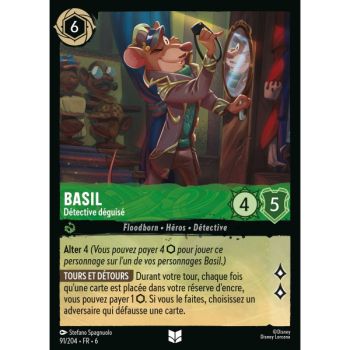 Item Basil, Détective déguisé - 91/204 - AZS - La Mer Azurite - Brillante - Premium - Français