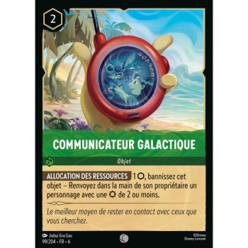 Item Communicateur galactique - 99/204 - AZS - La Mer Azurite - Brillante - Premium - Français