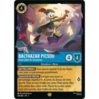 Item Balthazar Picsou, Avare plein de ressources - 154/204 - ARI - L'Ile d'Archazia - Brillante - Français