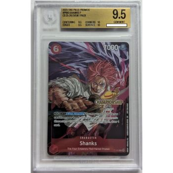 [BGS 9.5 - Gem Mint] - Carte Gradée - Shanks P-083 - CS 25-26 Event Pack - 2025 - One Piece - Anglais