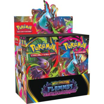 photo Boite de 36 Boosters - Mega-Evolution : Flammes Fantasmagoriques [ME02][PFL] - Pokémon - FR