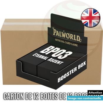 Carton de 12 Boites de 12 Boosters - Eternal Ascent [BP03] - Palworld TCG - EN