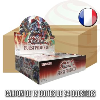 photo Carton de 12 Boites de 24 Boosters - Burst Protocol - Yu-Gi-Oh! - BPRO - FR