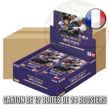 photo Carton de 12 Boites de 24 Boosters - OP10 "Sang Royal" - One Piece CG - FR