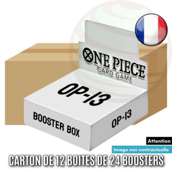 photo Carton de 12 Boites de 24 Boosters - OP13 "Successeurs" - One Piece CG -  OP-13 - FR