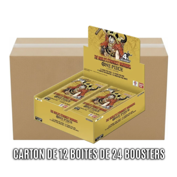 Carton de 12 Boites de 24 Boosters - OP17 : The World's Strongest Warriors - One Piece CG -  OP-17 - EN