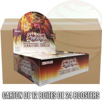 photo Carton de 12 Boites de 24 Boosters - Territoire Embrasé - Yu-Gi-Oh! - BLZD - FR