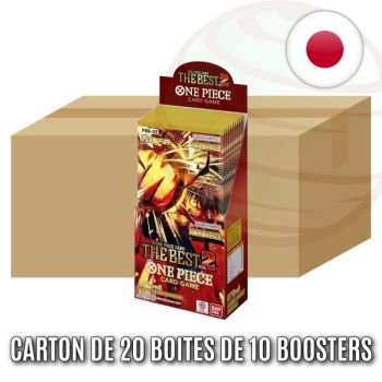 Carton de 20 Boites de 10 Boosters - The Best : PRB02 - One Piece CG - Japonais