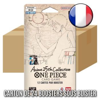 photo Carton de 24 Boosters Blister - Extra Booster : Anime 25th Collection - One Piece CG - EB-02 - EB02 - FR