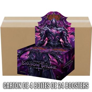 Carton de 4 Boite de 24 Boosters - Usurp the Shadow Throne - Flesh & Blood - FAB - FR
