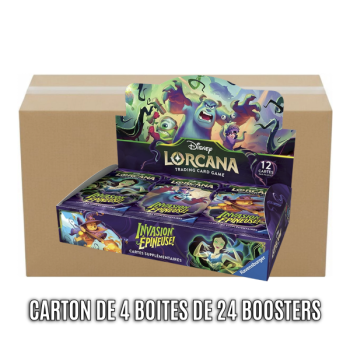 Carton de 4 Boites de 24 Boosters - Chapitre 13 : Invasion Épineuse - Disney Lorcana - Set 13 - FR