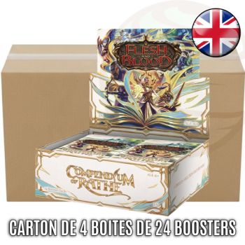 Carton de 4 Boites de 24 Boosters - Compendium of Rathe - Flesh & Blood - FAB - EN