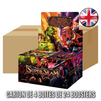 photo Carton de 4 Boites de 24 Boosters - Super Slam - Flesh & Blood - FAB - EN