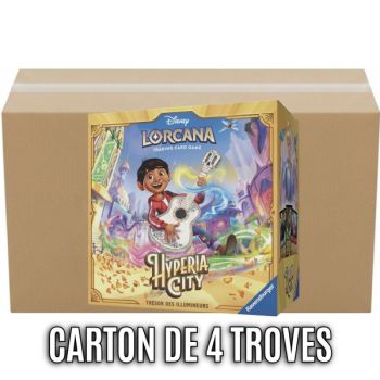 Carton de 4 Troves Packs - Le Trésor des Illumineurs – Chapitre 14 : Hyperia City - Disney Lorcana - Set 14 - FR