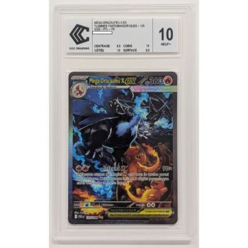 Item [CCC 10 - Neuf+] - Carte Gradée - Mega-Dracaufeu X-ex 125/094 - Méga-Evolution : Flammes Fantasmagoriques - 2025 - Pokémon - Français